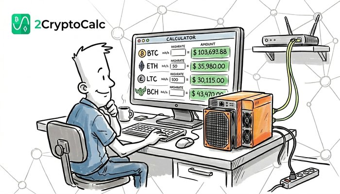 2CryptoCalc major update – new mining profit calculator interface with ASIC and GPU support